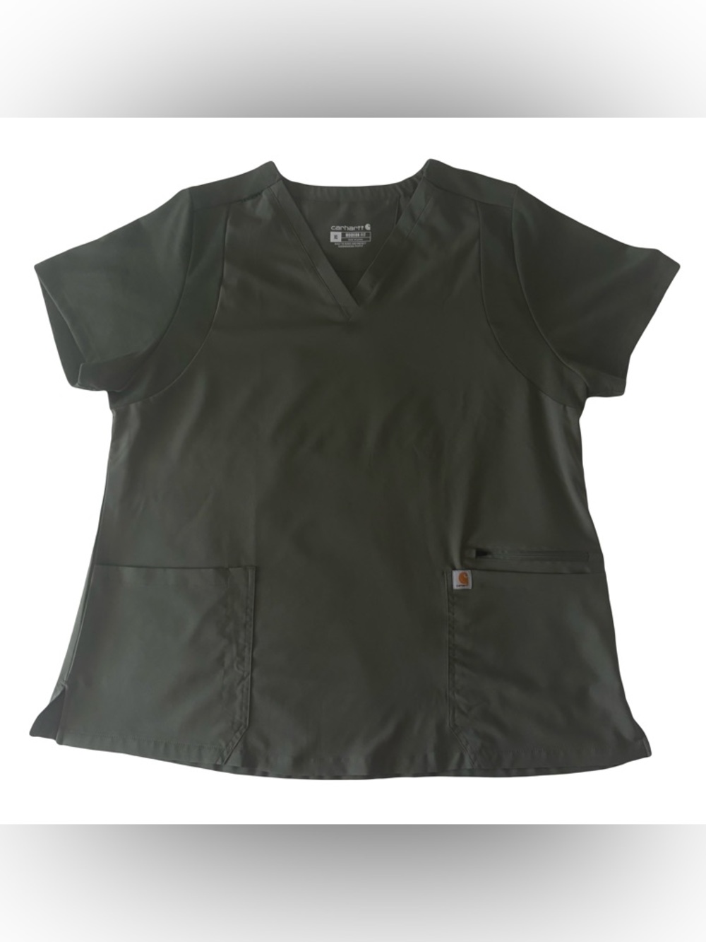 Carhartt Force XL Scrub Top‎ Shirt Extra Large Gray Nursing Medical C13120